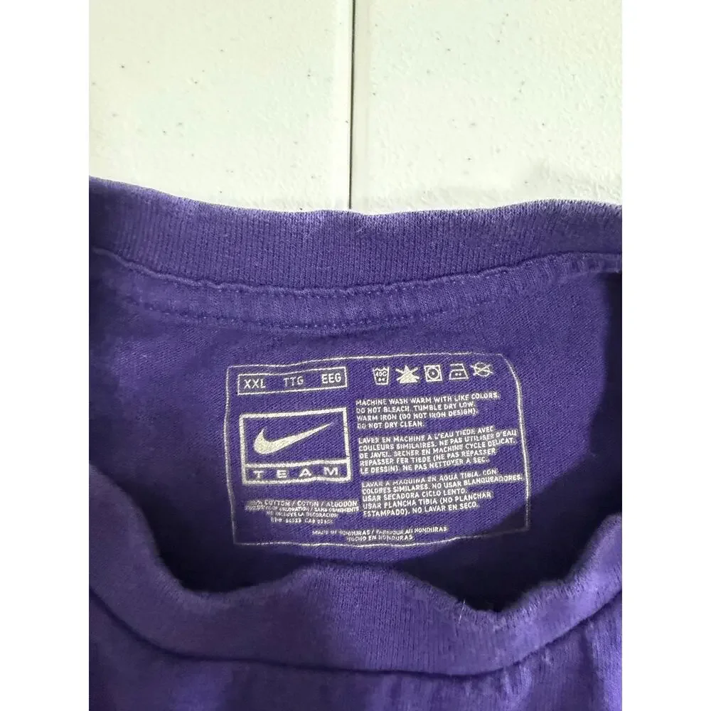 Nike Team TCU Horned Frogs Long Sleeve Shirt Mens 2XL Purple Fiesta Bowl 2010
